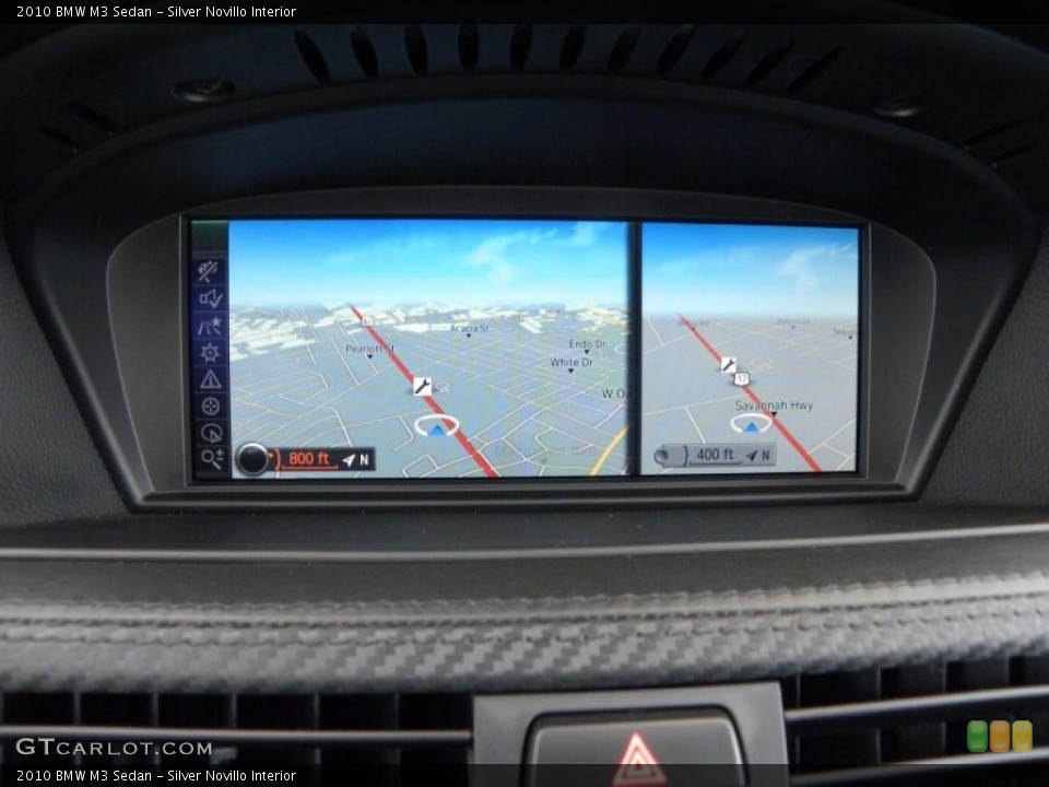 Silver Novillo Interior Navigation for the 2010 BMW M3 Sedan #51397880