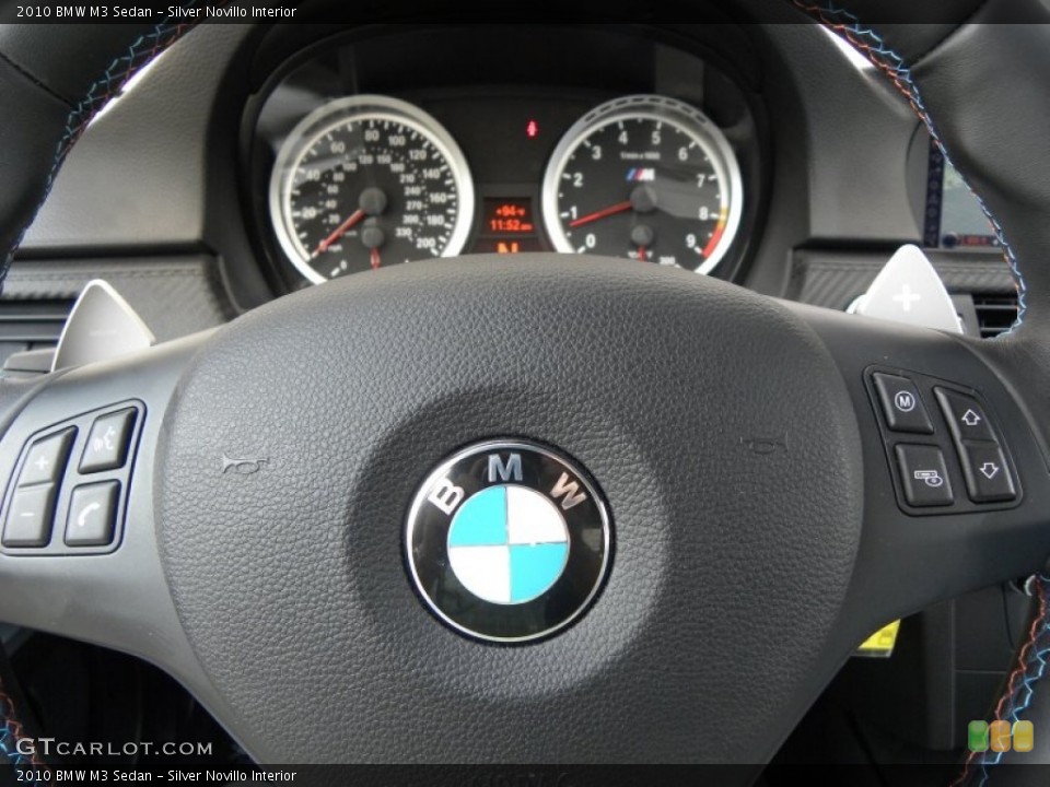 Silver Novillo Interior Controls for the 2010 BMW M3 Sedan #51397889