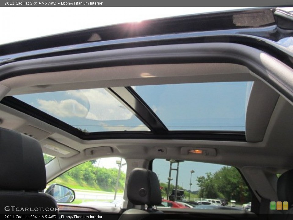 Ebony/Titanium Interior Sunroof for the 2011 Cadillac SRX 4 V6 AWD #51399101