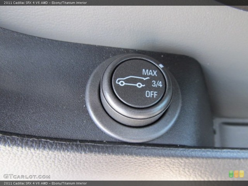 Ebony/Titanium Interior Controls for the 2011 Cadillac SRX 4 V6 AWD #51399137