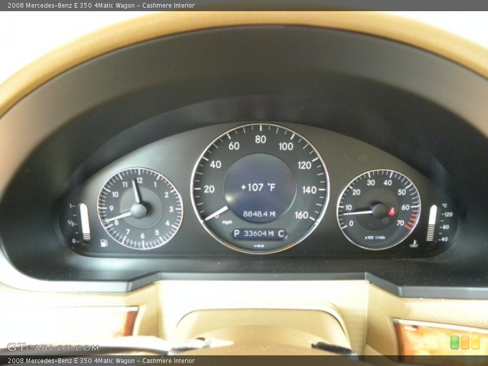 Cashmere Interior Gauges for the 2008 Mercedes-Benz E 350 4Matic Wagon #51400712