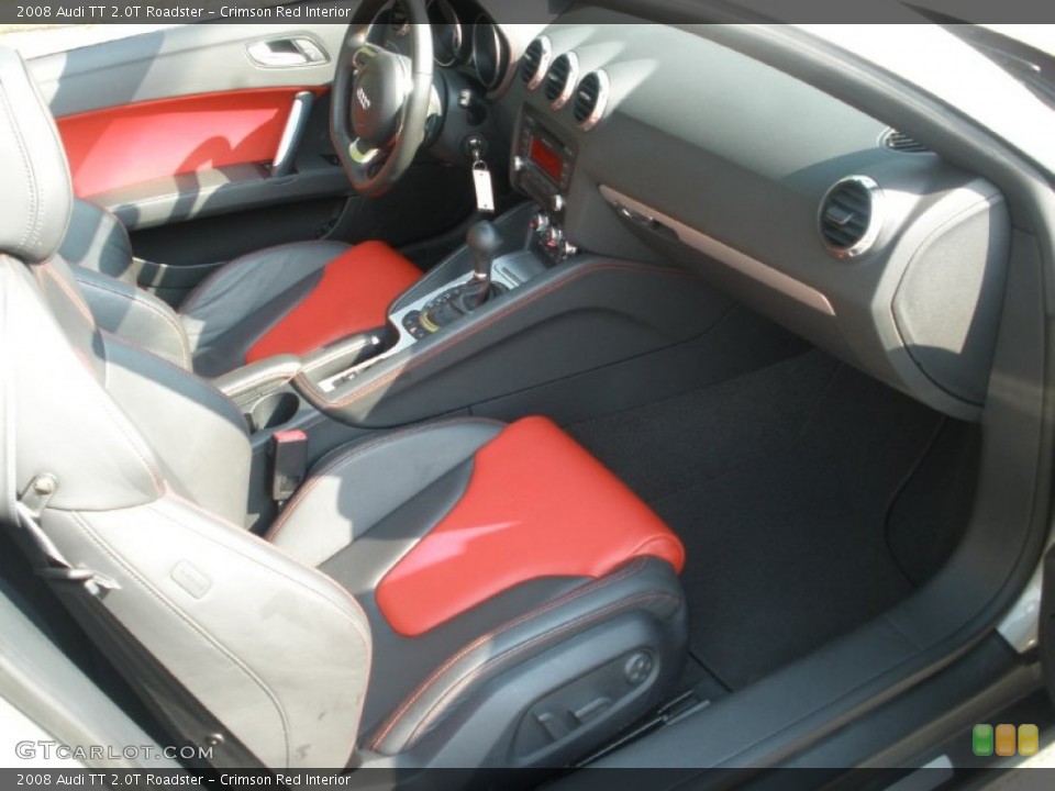 Crimson Red Interior Photo for the 2008 Audi TT 2.0T Roadster #51400715