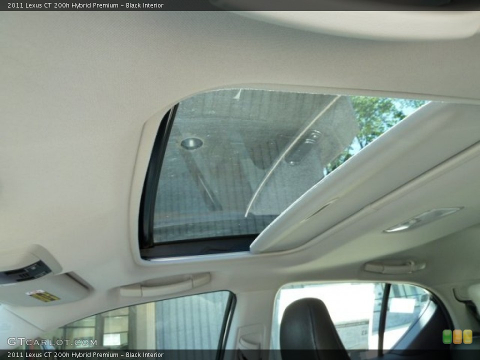 Black Interior Sunroof for the 2011 Lexus CT 200h Hybrid Premium #51401462