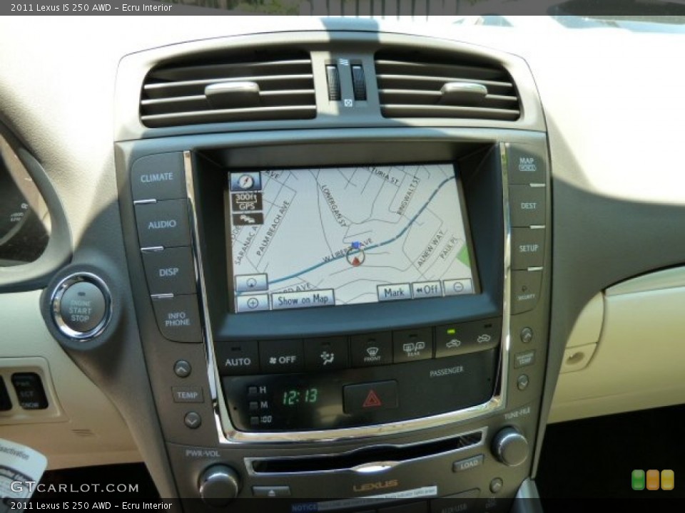 Ecru Interior Navigation for the 2011 Lexus IS 250 AWD #51401969