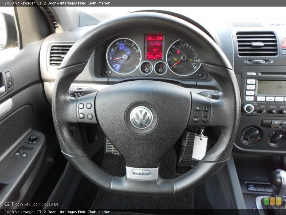 Interlagos Plaid Cloth Interior Steering Wheel for the 2008 Volkswagen GTI 2 Door #51406107