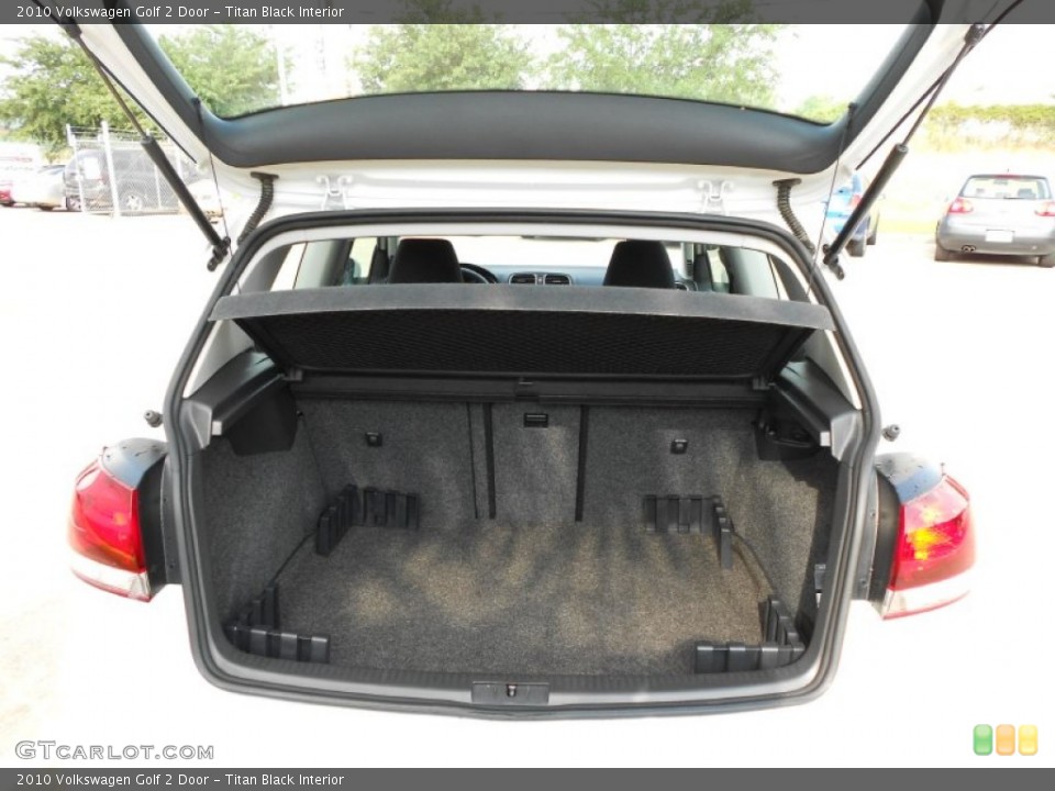 Titan Black Interior Trunk for the 2010 Volkswagen Golf 2 Door #51406380