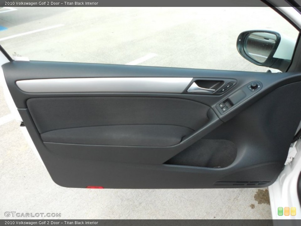 Titan Black Interior Door Panel for the 2010 Volkswagen Golf 2 Door #51406389