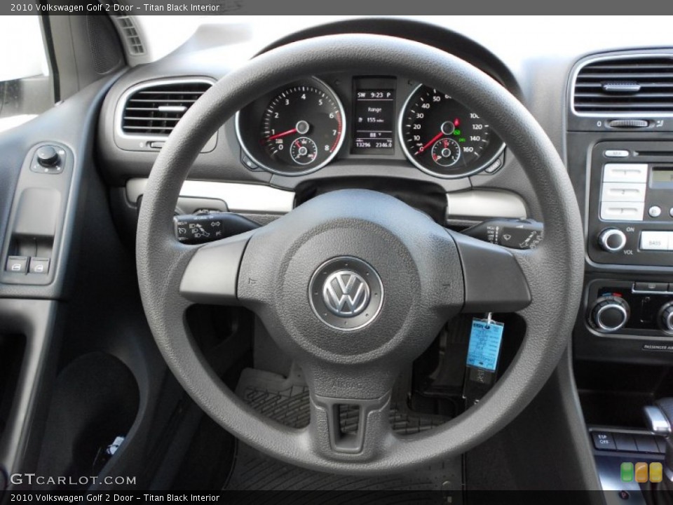 Titan Black Interior Steering Wheel for the 2010 Volkswagen Golf 2 Door #51406443