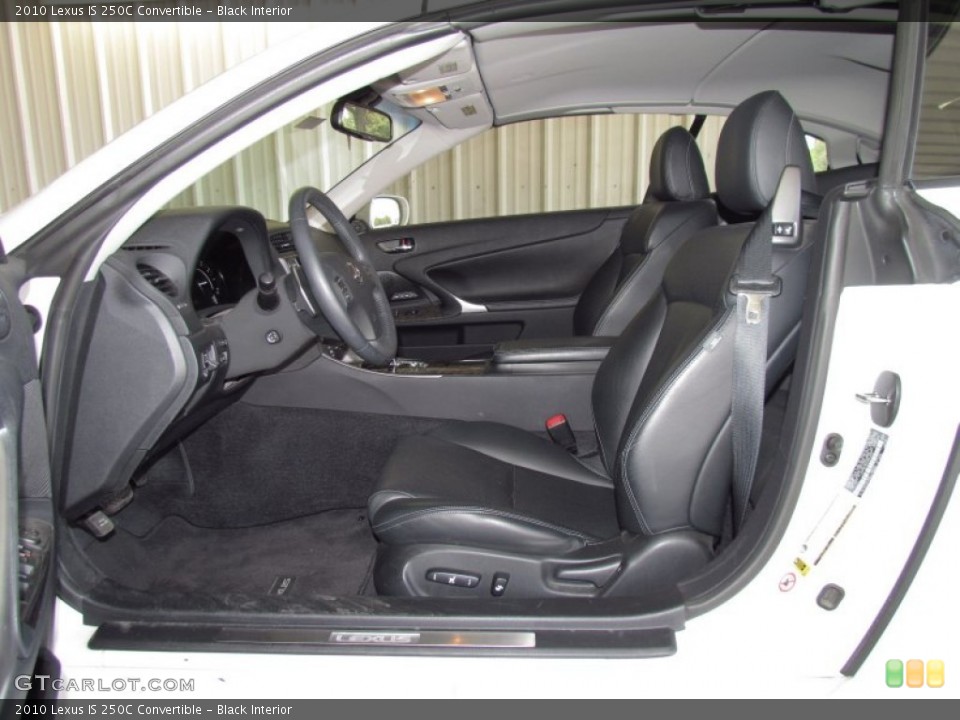 Black Interior Photo for the 2010 Lexus IS 250C Convertible #51409290