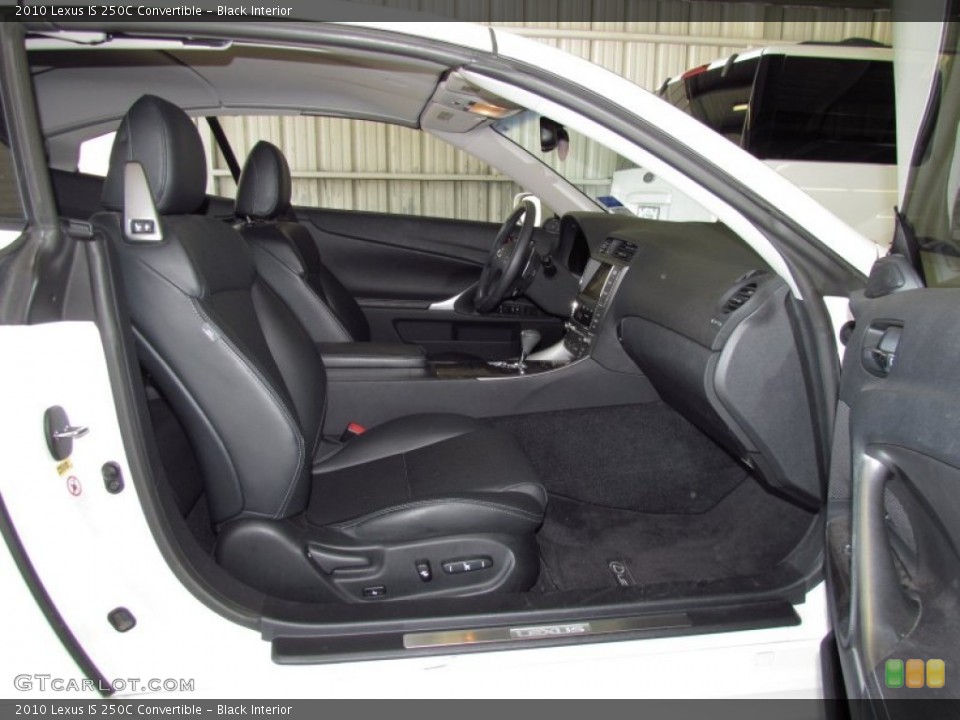 Black Interior Photo for the 2010 Lexus IS 250C Convertible #51409296