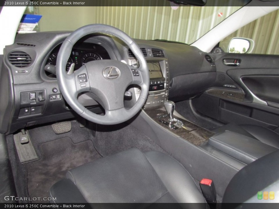 Black Interior Dashboard for the 2010 Lexus IS 250C Convertible #51409317
