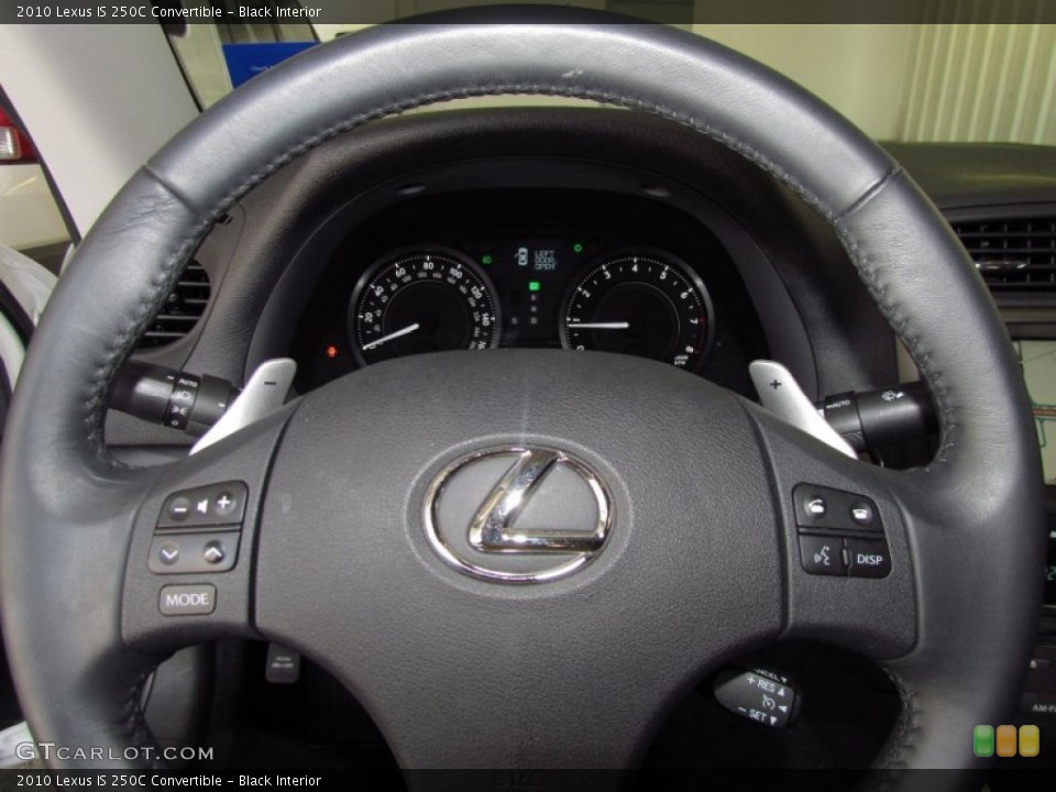 Black Interior Controls for the 2010 Lexus IS 250C Convertible #51409323