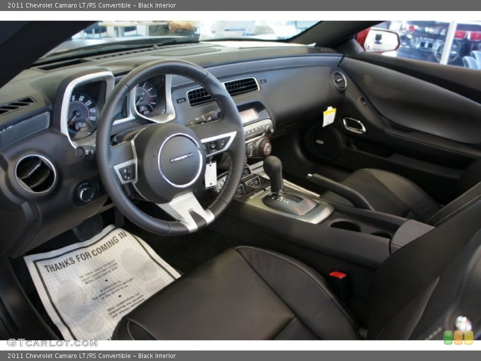 Black Interior Photo for the 2011 Chevrolet Camaro LT/RS Convertible #51410317