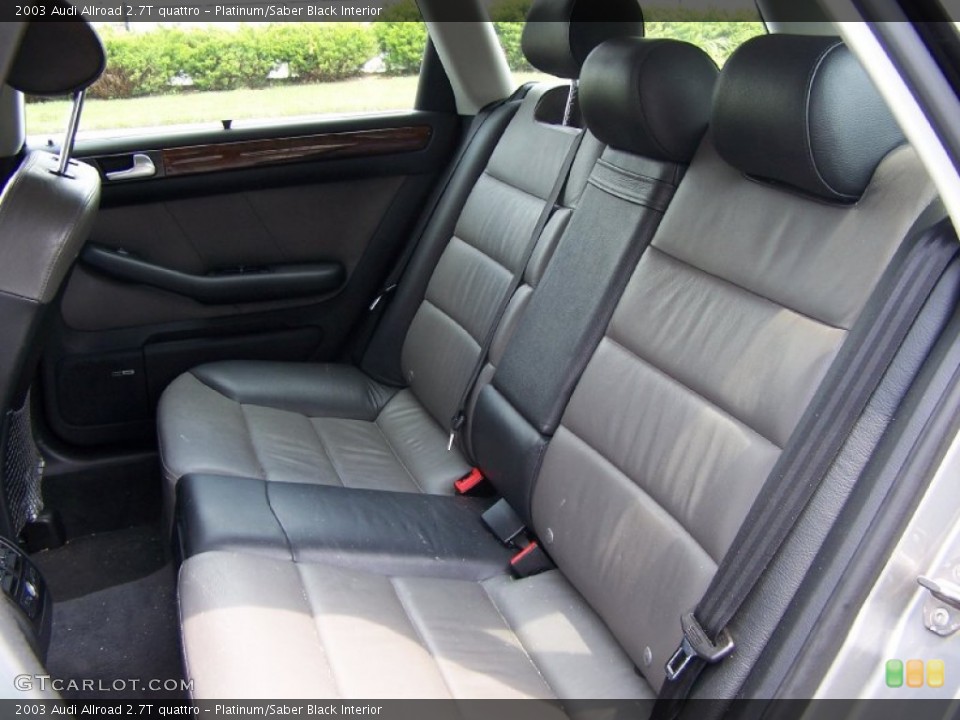 Platinum/Saber Black Interior Photo for the 2003 Audi Allroad 2.7T quattro #51414545