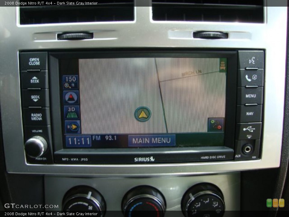 Dark Slate Gray Interior Navigation for the 2008 Dodge Nitro R/T 4x4 #51416294