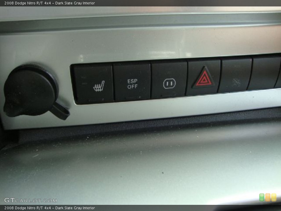 Dark Slate Gray Interior Controls for the 2008 Dodge Nitro R/T 4x4 #51416318