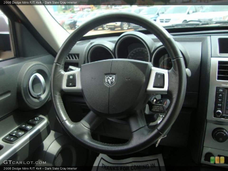 Dark Slate Gray Interior Steering Wheel for the 2008 Dodge Nitro R/T 4x4 #51416348