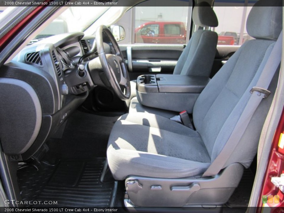 Ebony Interior Photo for the 2008 Chevrolet Silverado 1500 LT Crew Cab 4x4 #51416618