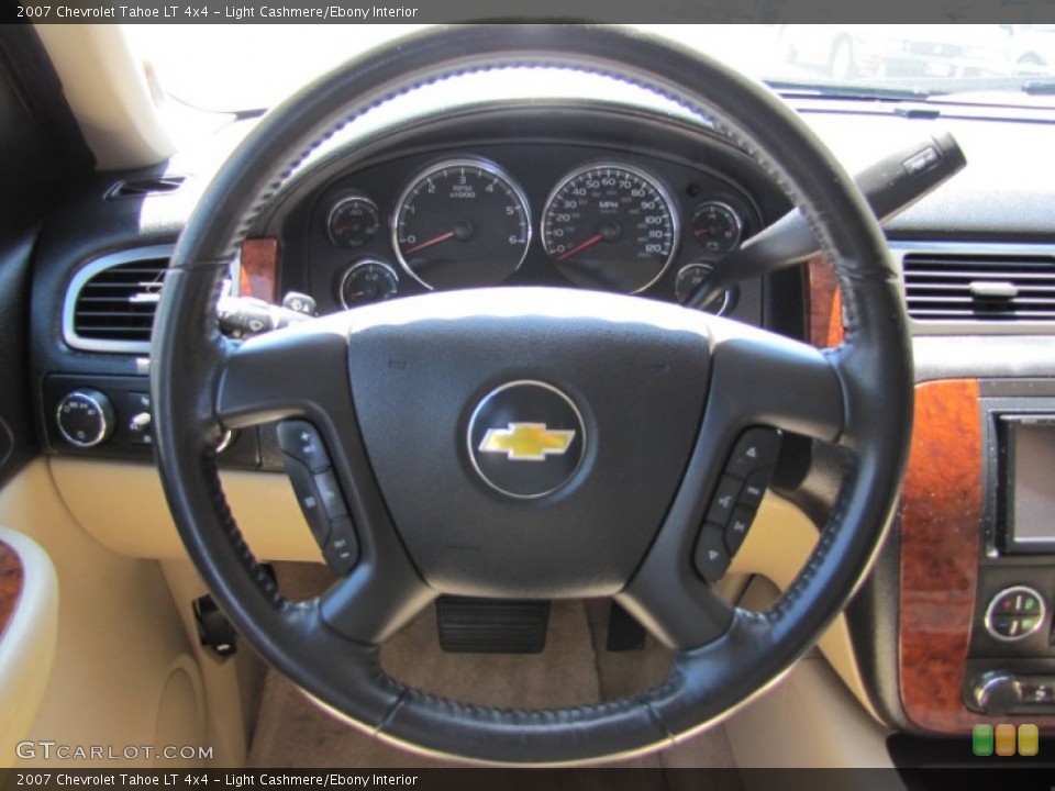 Light Cashmere/Ebony Interior Steering Wheel for the 2007 Chevrolet Tahoe LT 4x4 #51418502