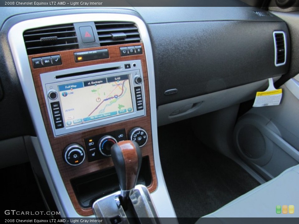 Light Gray Interior Controls for the 2008 Chevrolet Equinox LTZ AWD #51418895
