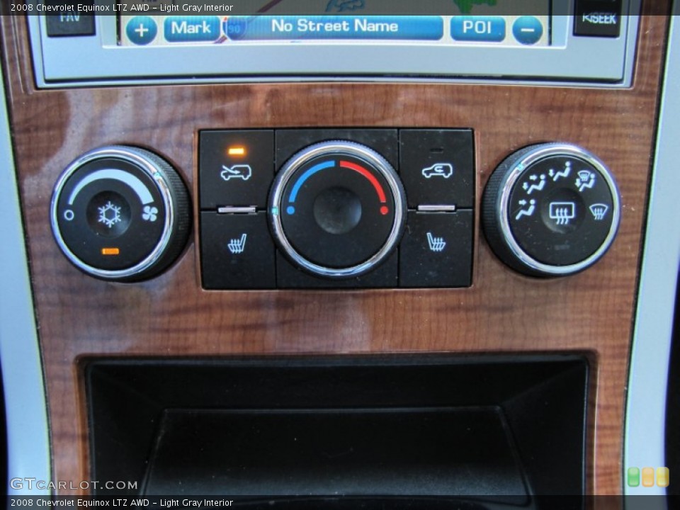 Light Gray Interior Controls for the 2008 Chevrolet Equinox LTZ AWD #51418952