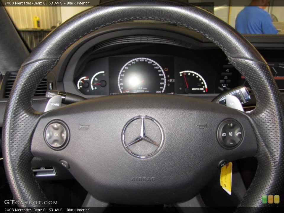 Black Interior Steering Wheel for the 2008 Mercedes-Benz CL 63 AMG #51421953