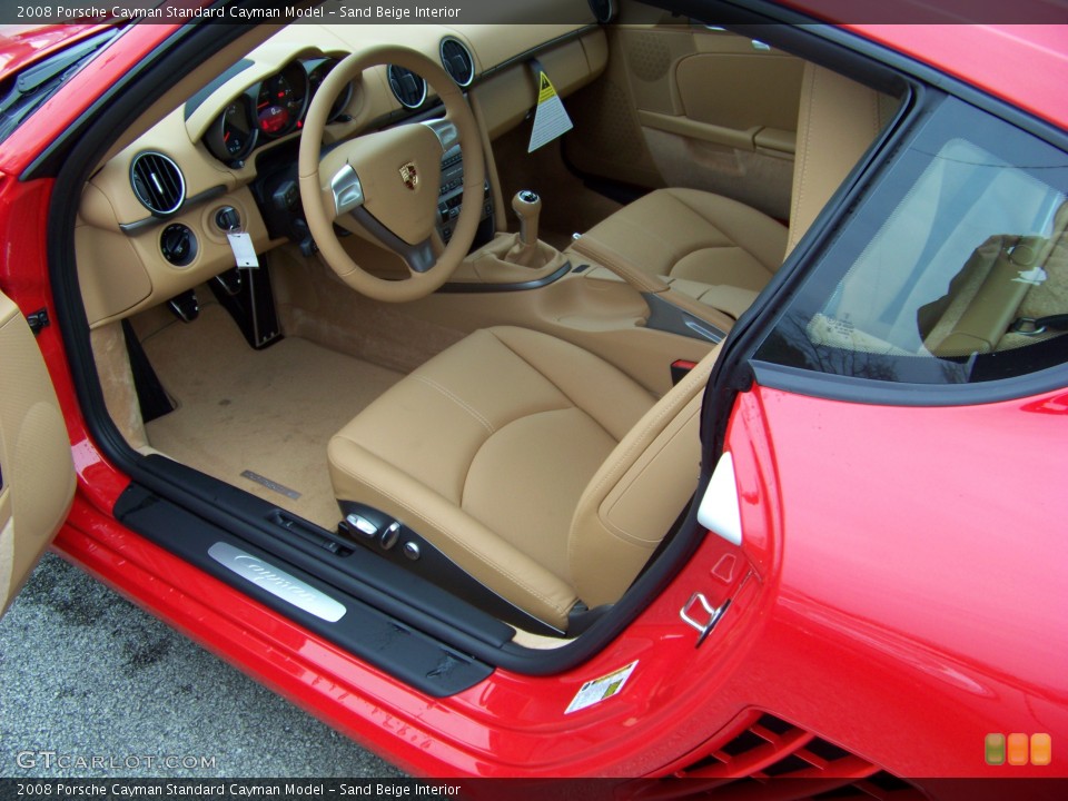 Sand Beige Interior Prime Interior for the 2008 Porsche Cayman  #514220