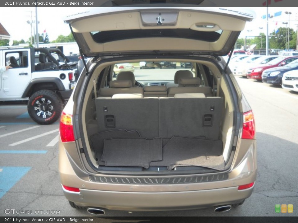 Beige Interior Trunk for the 2011 Hyundai Veracruz GLS AWD #51426063