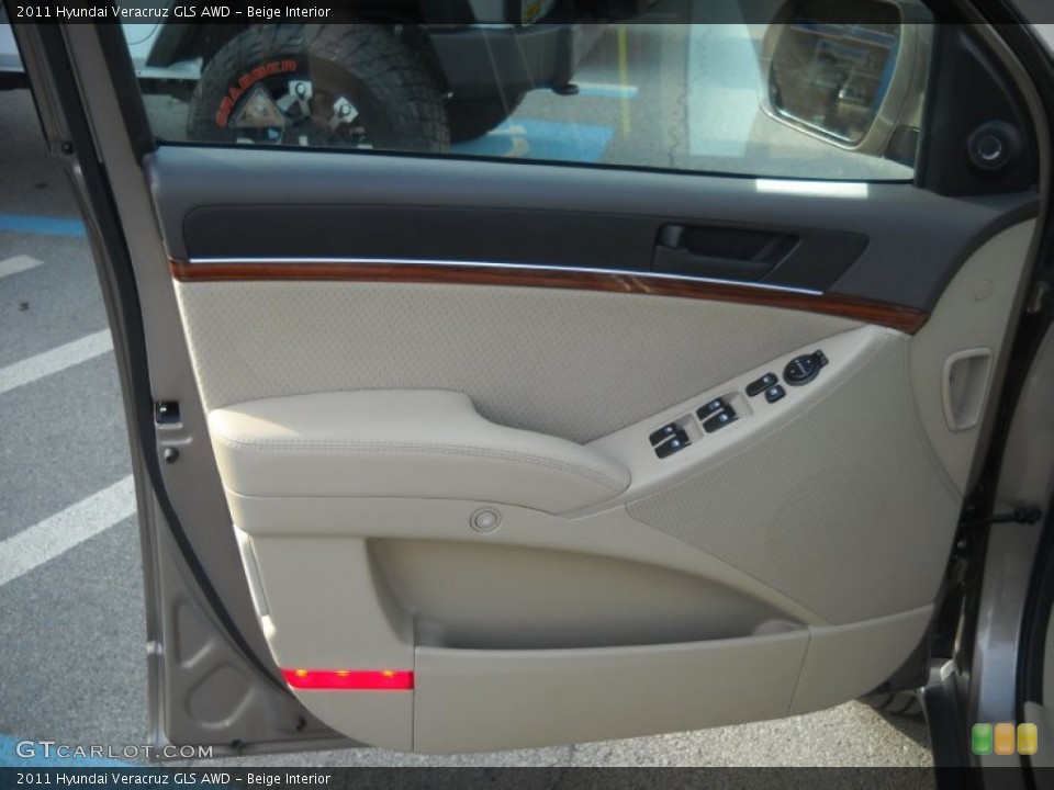 Beige Interior Door Panel for the 2011 Hyundai Veracruz GLS AWD #51426126