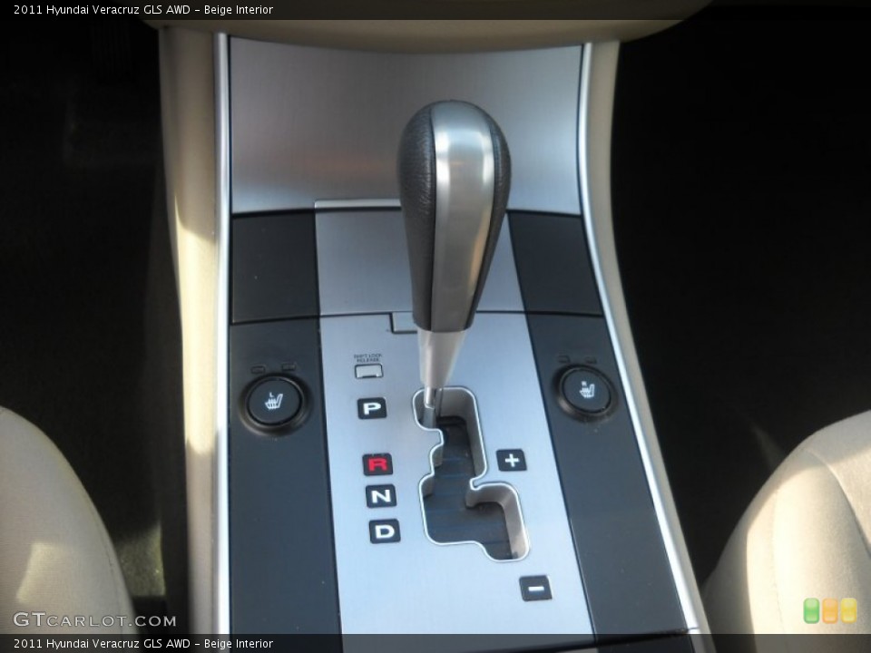 Beige Interior Transmission for the 2011 Hyundai Veracruz GLS AWD #51426273