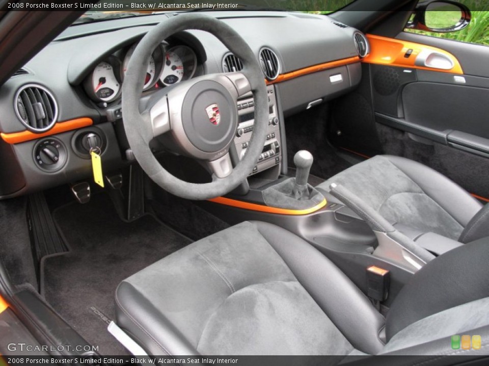 Black w/ Alcantara Seat Inlay Interior Photo for the 2008 Porsche Boxster S Limited Edition #51428103