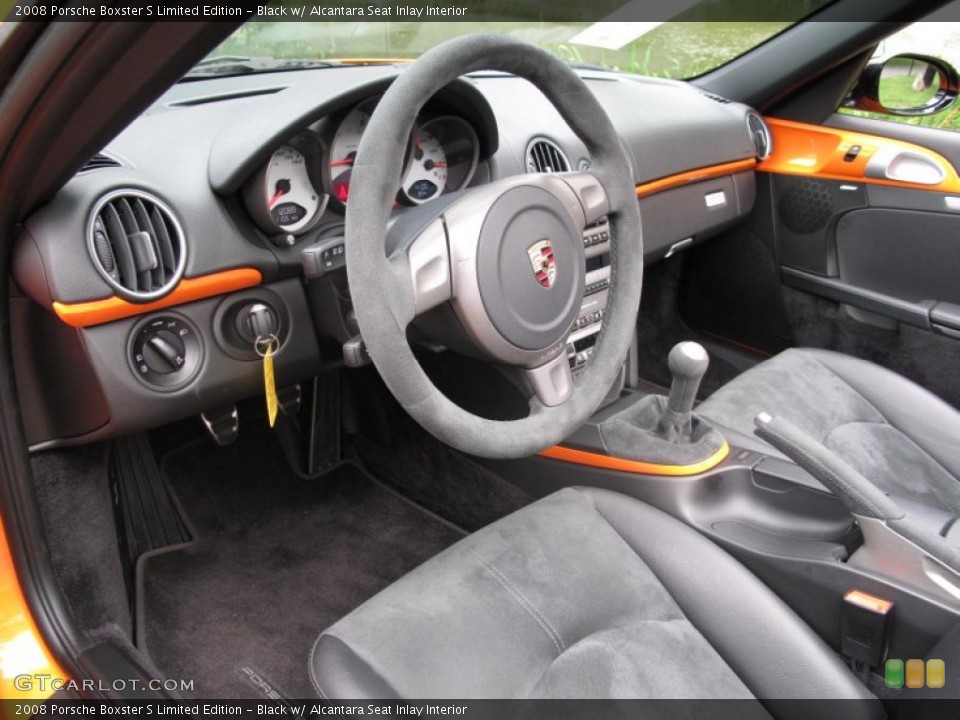 Black w/ Alcantara Seat Inlay Interior Steering Wheel for the 2008 Porsche Boxster S Limited Edition #51428193