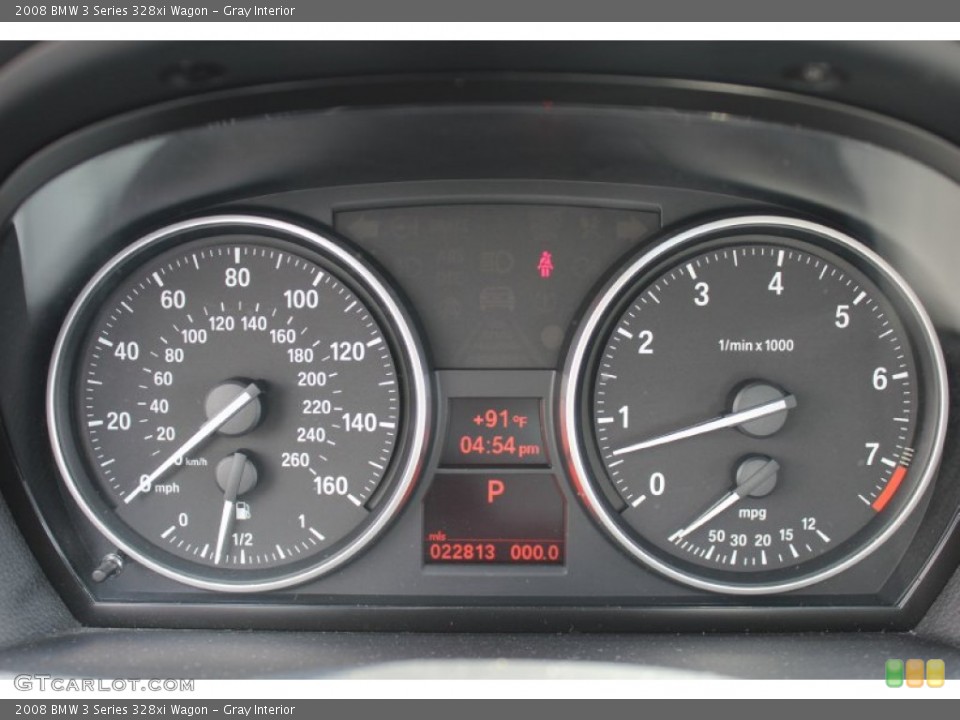 Gray Interior Gauges for the 2008 BMW 3 Series 328xi Wagon #51428961