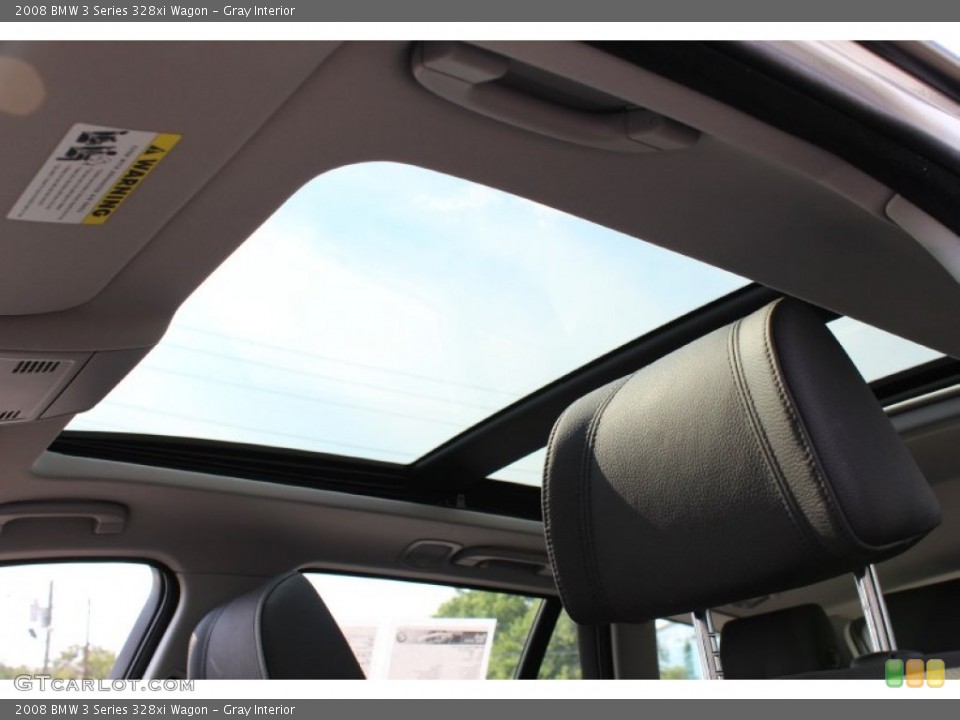 Gray Interior Sunroof for the 2008 BMW 3 Series 328xi Wagon #51429006