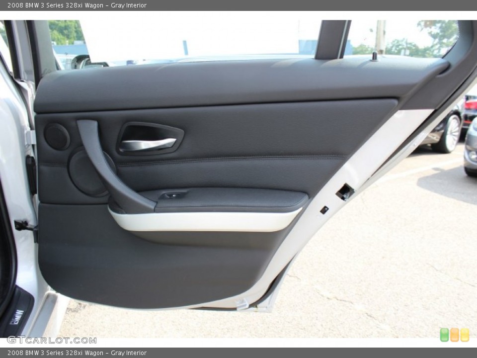 Gray Interior Door Panel for the 2008 BMW 3 Series 328xi Wagon #51429051