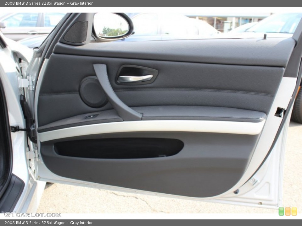 Gray Interior Door Panel for the 2008 BMW 3 Series 328xi Wagon #51429072