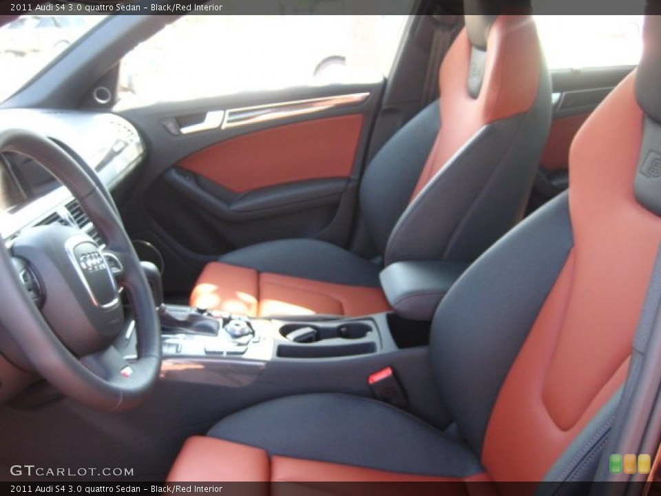 Black/Red Interior Photo for the 2011 Audi S4 3.0 quattro Sedan #51430626