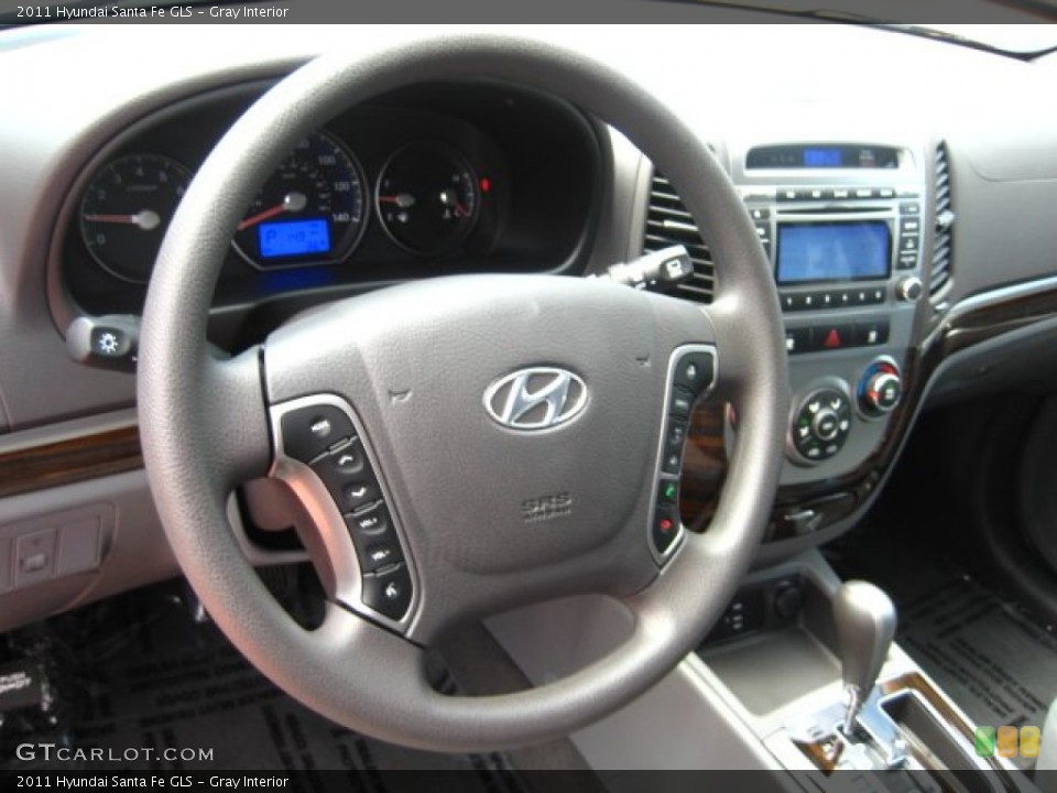 Gray Interior Steering Wheel for the 2011 Hyundai Santa Fe GLS #51431061