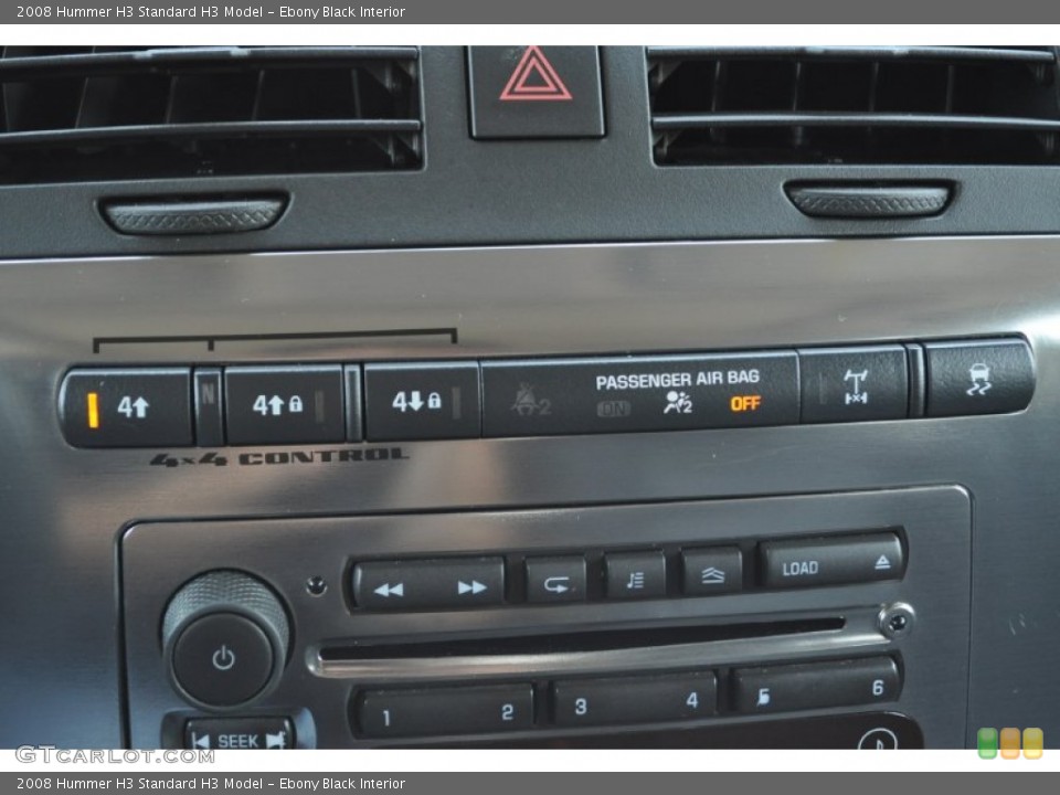 Ebony Black Interior Controls for the 2008 Hummer H3  #51431424