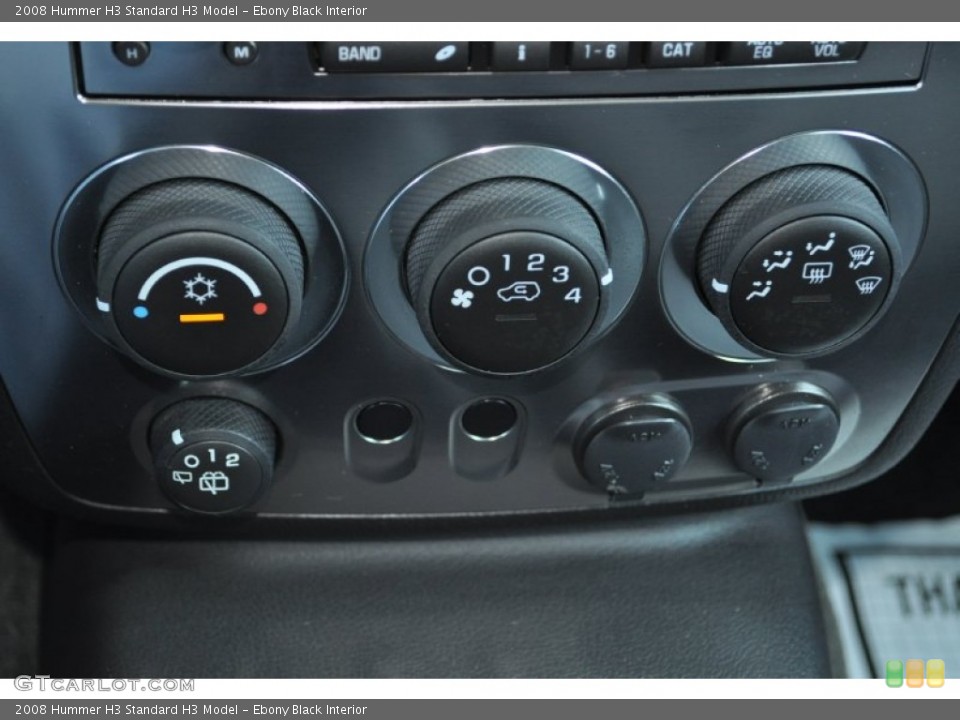 Ebony Black Interior Controls for the 2008 Hummer H3  #51431454