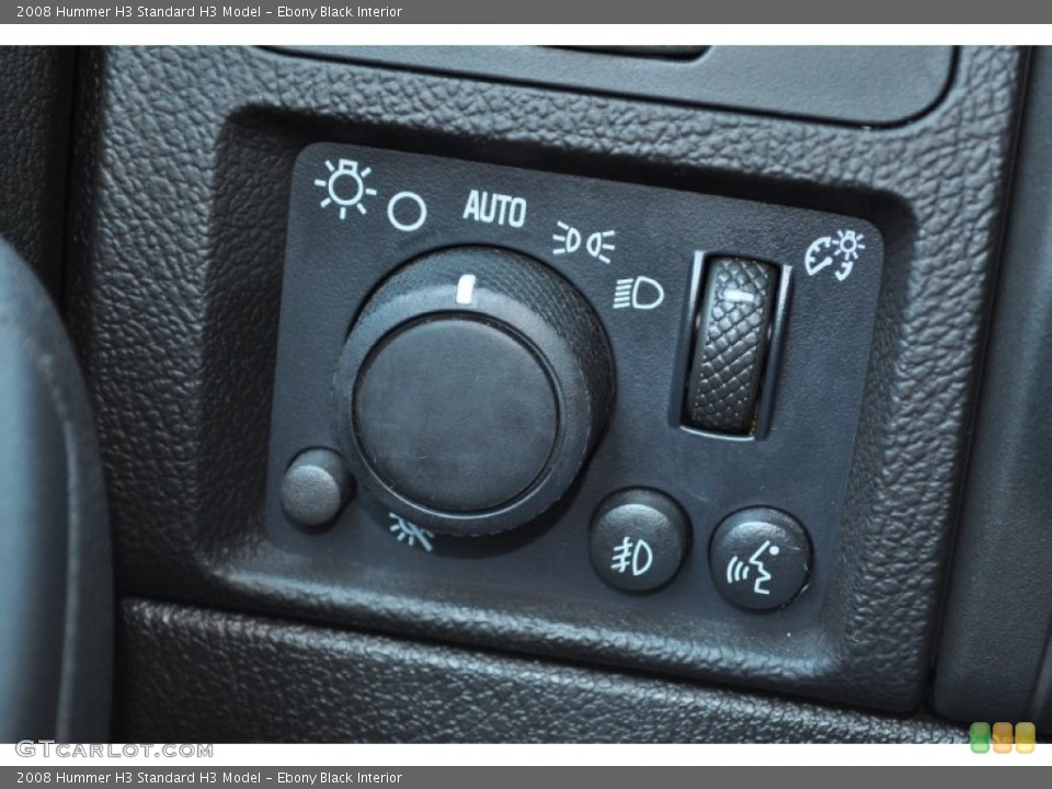 Ebony Black Interior Controls for the 2008 Hummer H3  #51431478