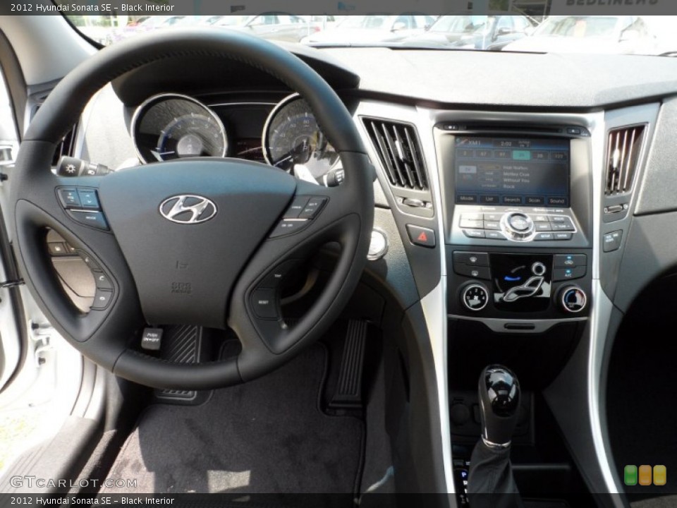 Black Interior Dashboard for the 2012 Hyundai Sonata SE #51431706