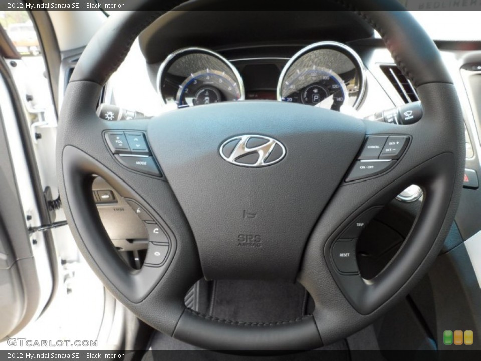 Black Interior Steering Wheel for the 2012 Hyundai Sonata SE #51431823