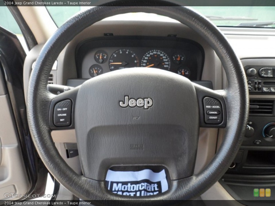 Taupe Interior Steering Wheel for the 2004 Jeep Grand Cherokee Laredo #51433224