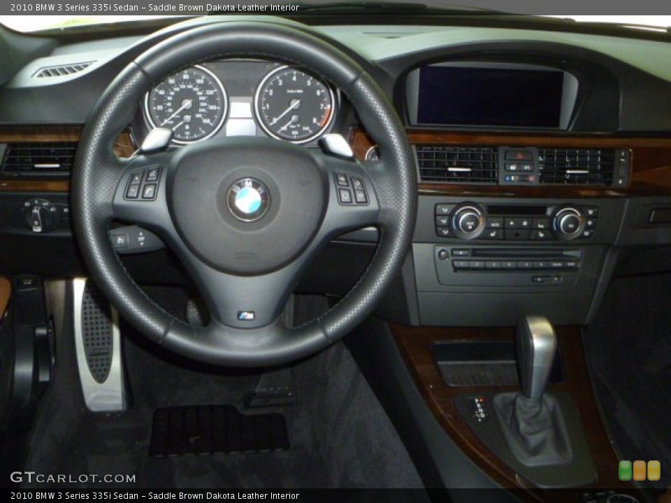 Saddle Brown Dakota Leather Interior Dashboard for the 2010 BMW 3 Series 335i Sedan #51435904
