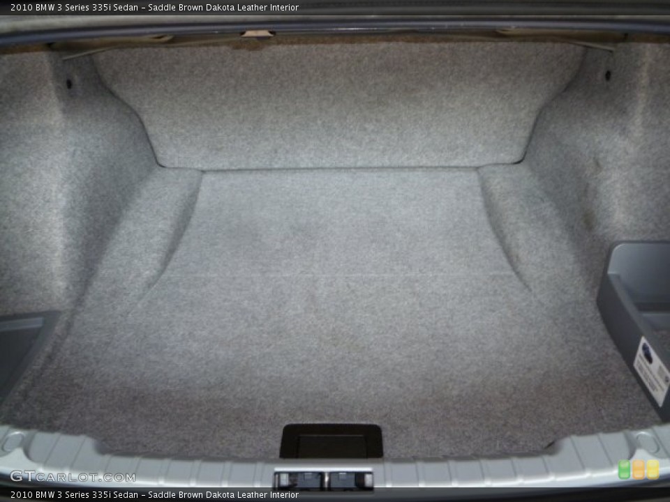 Saddle Brown Dakota Leather Interior Trunk for the 2010 BMW 3 Series 335i Sedan #51436059
