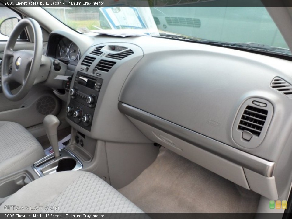 Titanium Gray Interior Dashboard for the 2006 Chevrolet Malibu LS Sedan #51436458