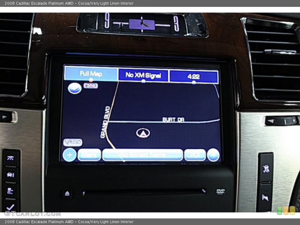 Cocoa/Very Light Linen Interior Navigation for the 2008 Cadillac Escalade Platinum AWD #51437676