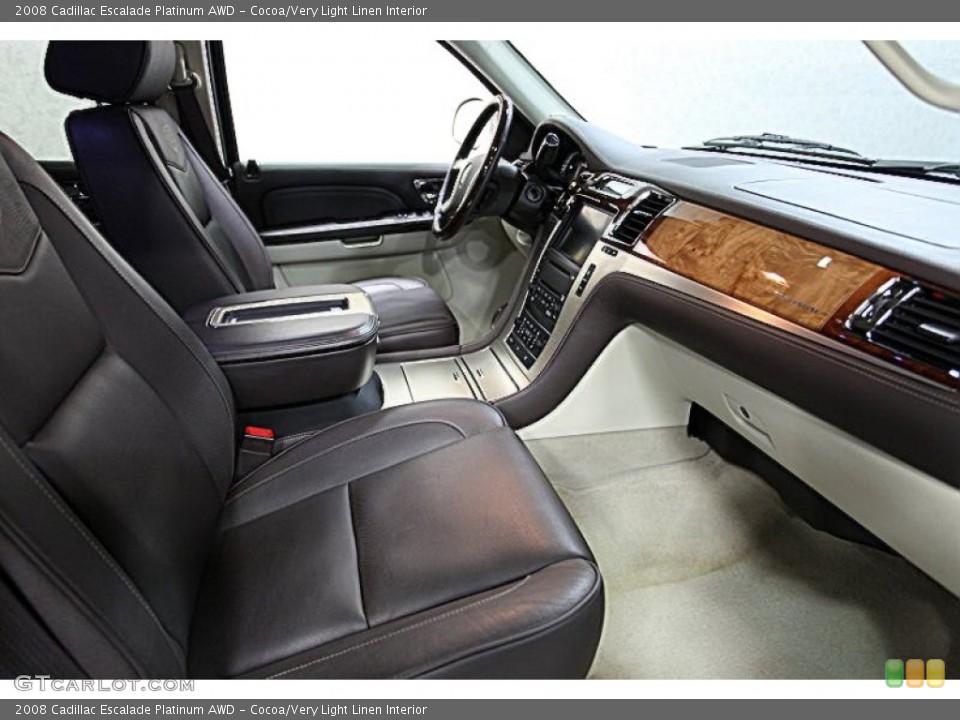 Cocoa/Very Light Linen Interior Photo for the 2008 Cadillac Escalade Platinum AWD #51437694