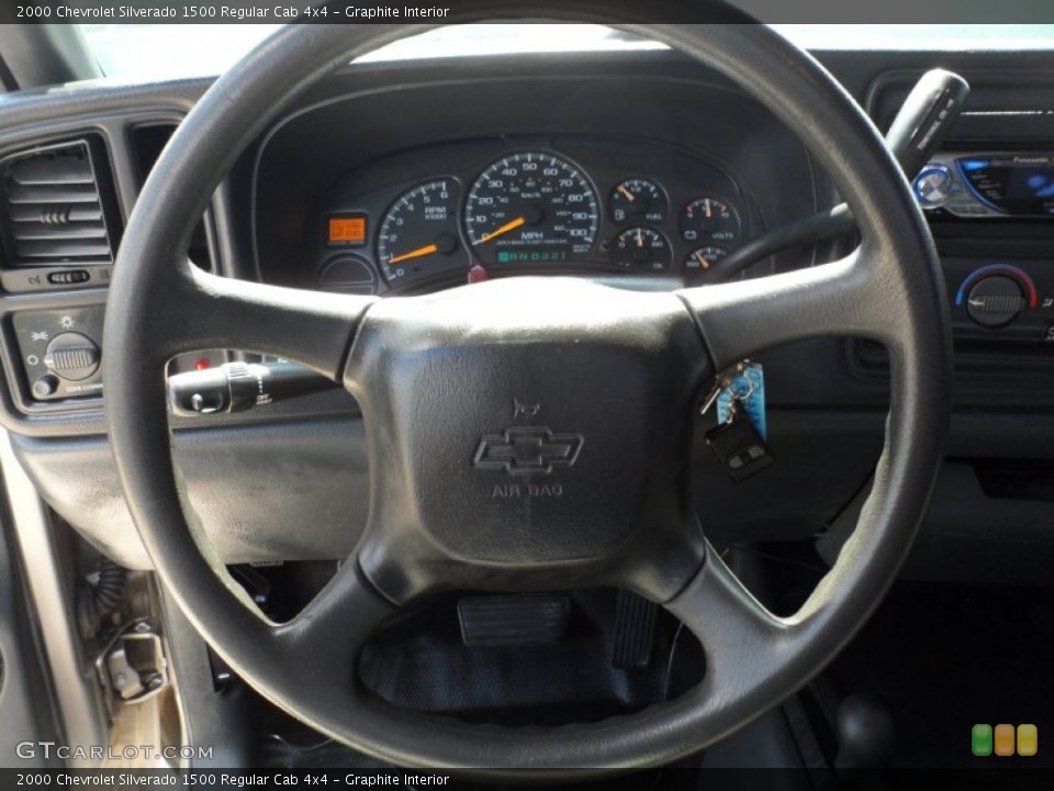 Graphite Interior Steering Wheel for the 2000 Chevrolet Silverado 1500 Regular Cab 4x4 #51438720